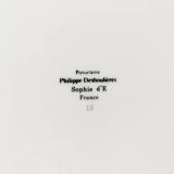 Porcelain cigar ashtray, Philippe Deshoulieres, France, 1980s.