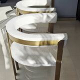 4 Eichholtz Clubhouse Bouclé Cream chairs