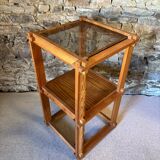 Vintage pine side shelf / coffee table from the 80s-90s