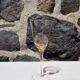 Set de 7 verres à vin en verre coloré