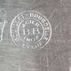 BB stamped plate from the Lyon goldsmiths Bouillet and Bourdelle.