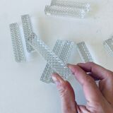 10 porte-couteaux anciens en cristal