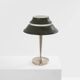 Jean Perzel desk lamp, nickel-plated and patinated, 1940s.
