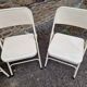 Set of 4 folding metal chairs from the 80s/90s.