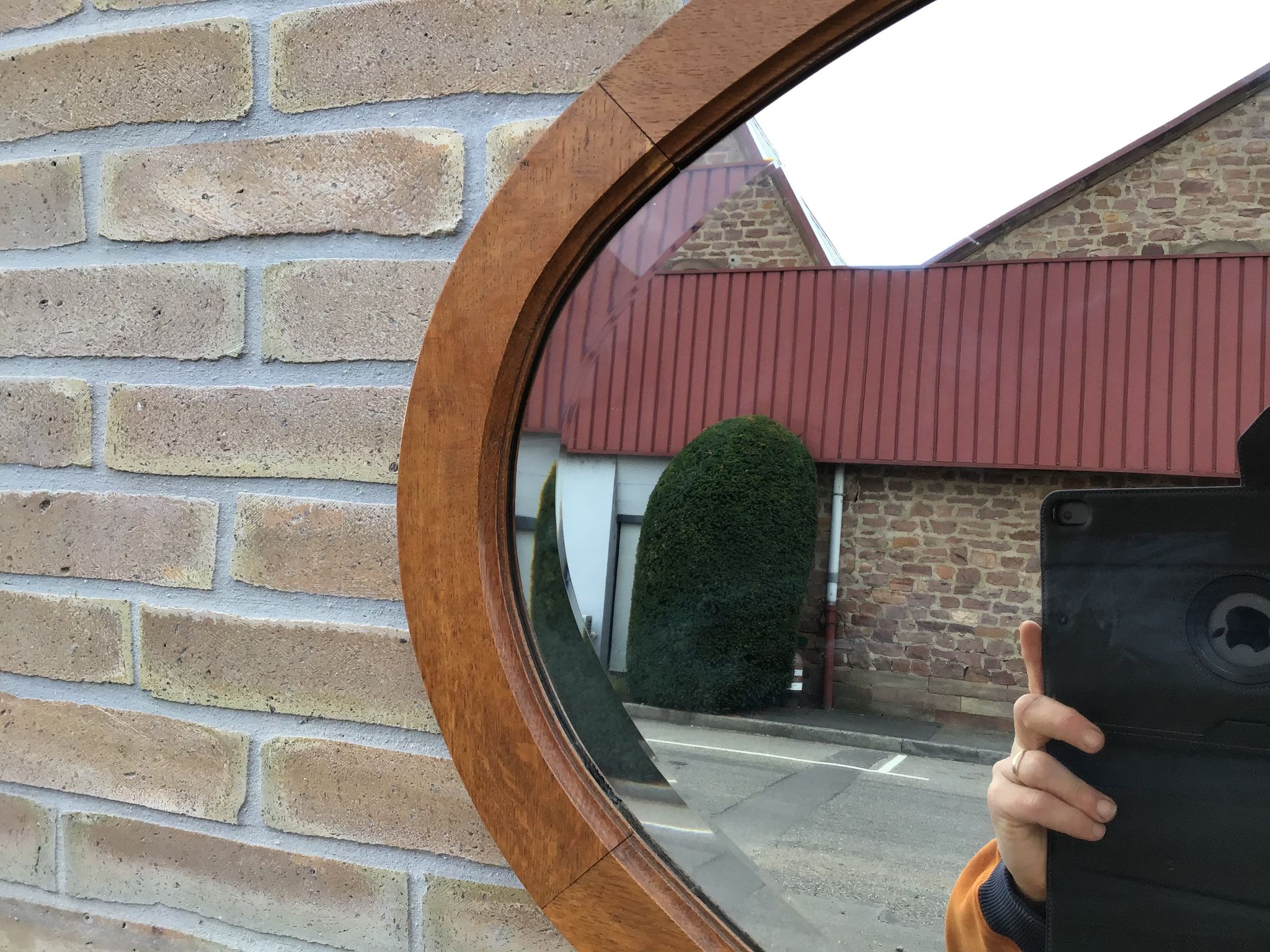 Mirror vintage ice cream style Louis XVI 1900 90x66cm