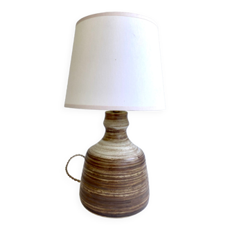 Ceramic lamp, fabric lampshade, fabric cable 2m