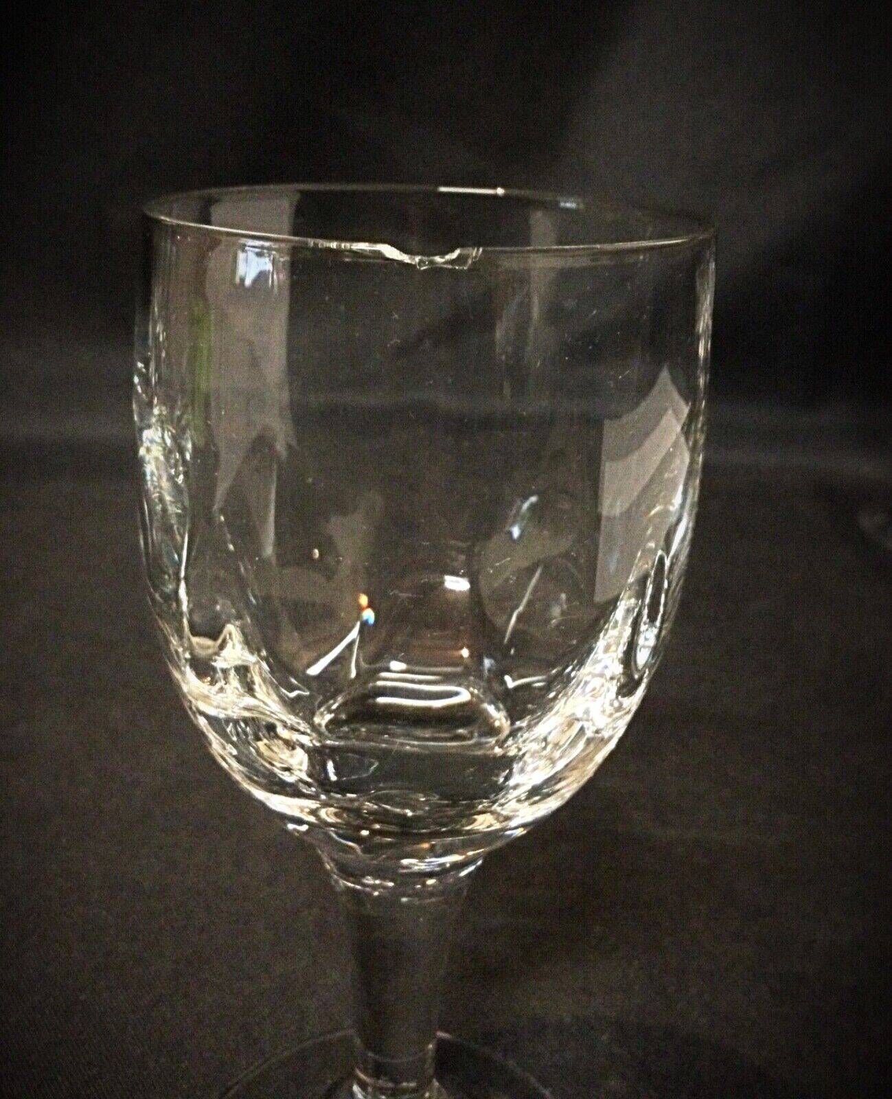 Set of 5 crystal wine glasses - mid 20th century