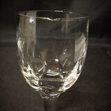 Set of 5 crystal wine glasses - mid 20th century