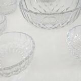 Saladier and its 7 crystal ramekins - Nuremberg Cristallerie