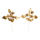 Pair of Vintage leaf wall lights by Hans Kögl, 1970s