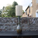 Ceramic lamp and rope shade