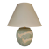 Matt green table lamp and birds in relief