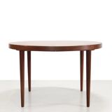 Round Rosewood dining table by Kai Kristiansen, 1960s