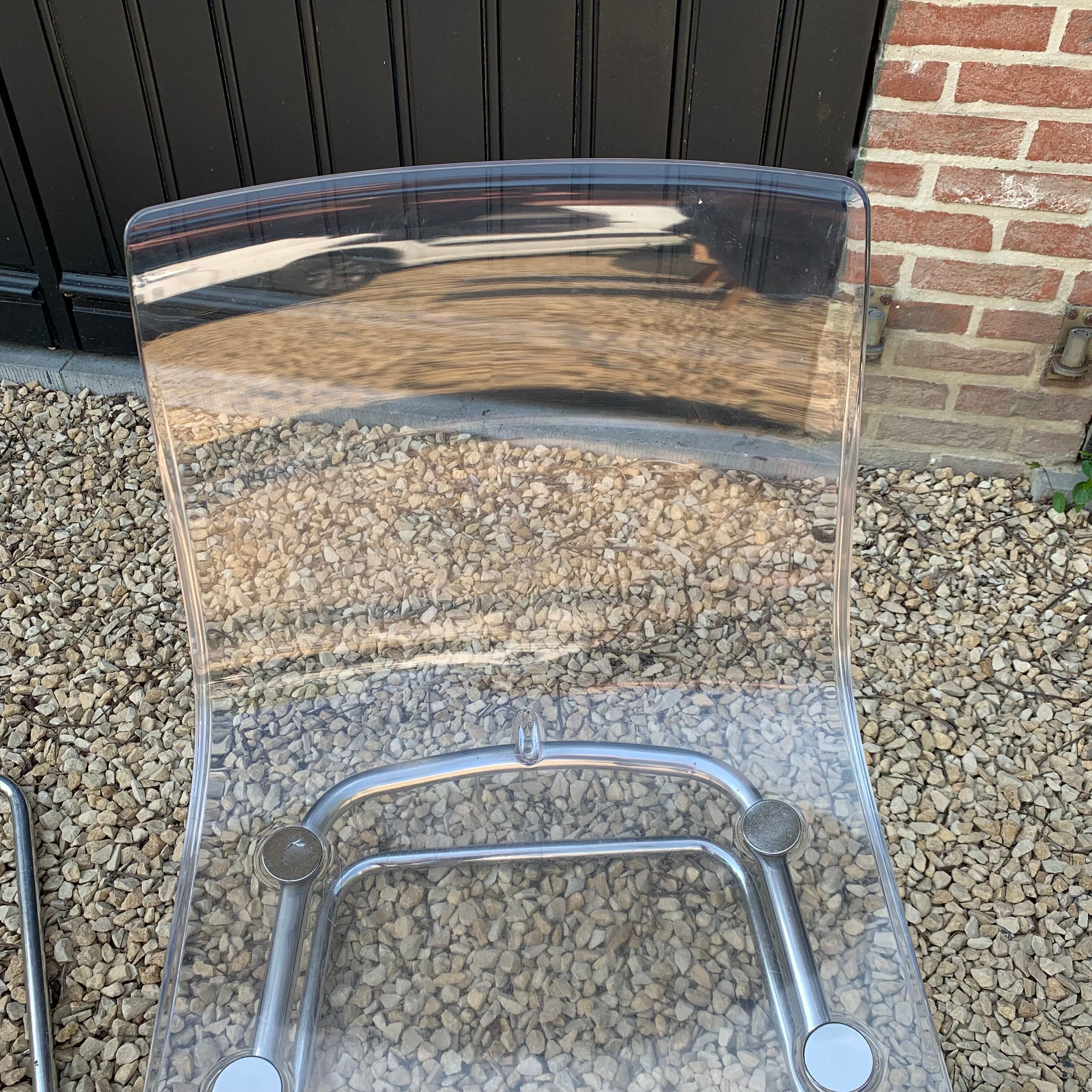 Pair of plexi chairs