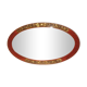 Art nouveau art deco oval mirror