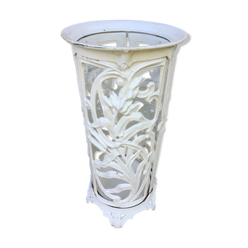 Enamelled cast iron umbrella stand