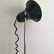 Black projector floor lamp