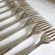 12 dessert forks, silver metal