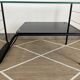 Metal and glass coffee table with magazine rack by Roche Bobois from the 1950s.