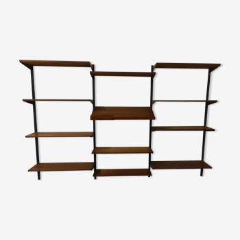 Teak wall shelves, design by Kai Kristiansen for Feldballes Mobelfabrik, 60s