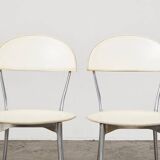 Enzo Mari Pair of Tonietta Chairs + Trevi Table for Zanotta Italy 1985