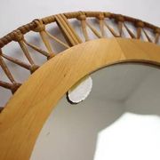 1960s Bamboo Mirror by Fmportglas, Germany