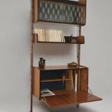 Ergo wall-mounted secretary, Scandinavian vintage 1960s