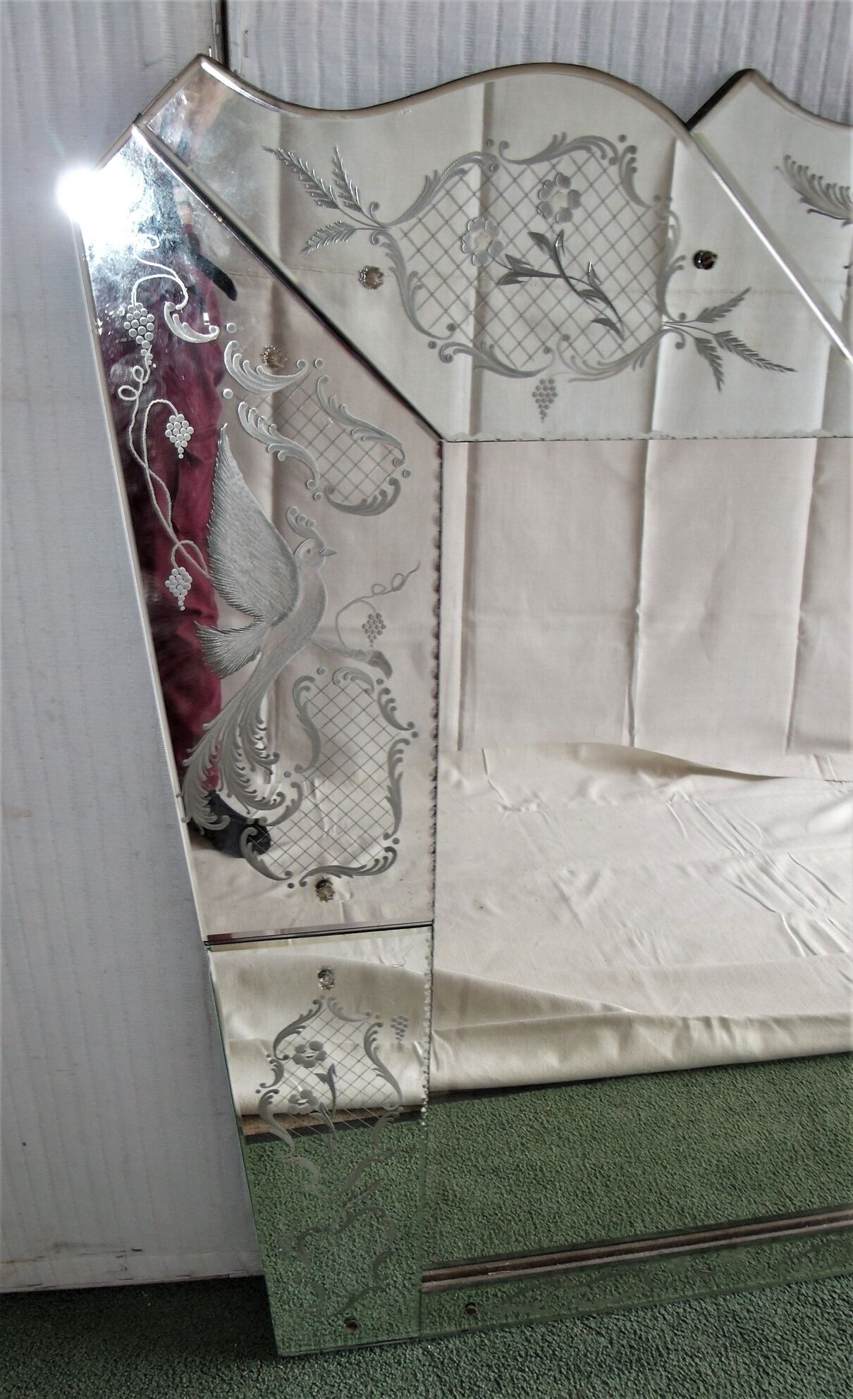 Very large Venetian mirror 180x100cm