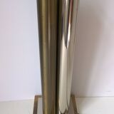 Sciolari style metal table lamp base 1970