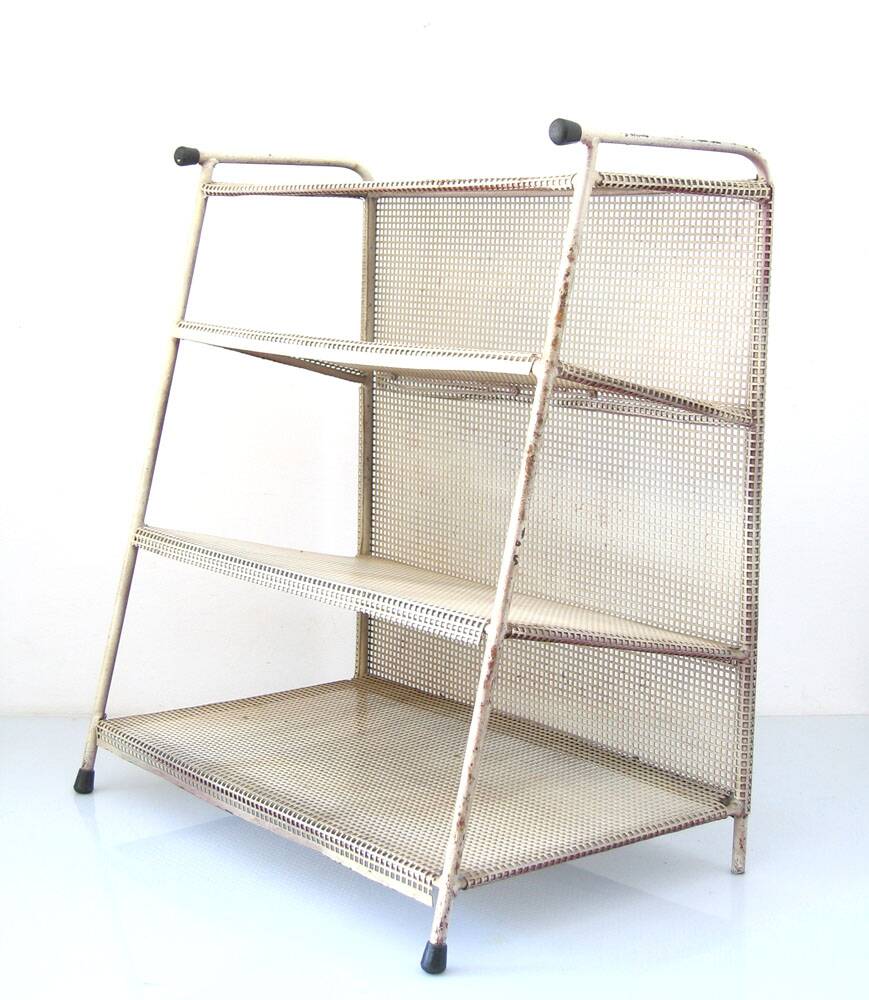 Large Mategot style fifties vintage magazine rack