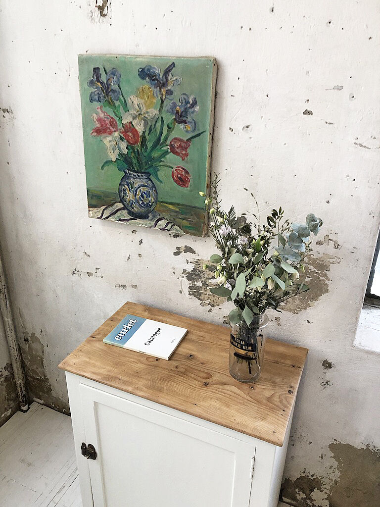 Oil painting on canvas flowers