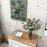 Oil painting on canvas flowers