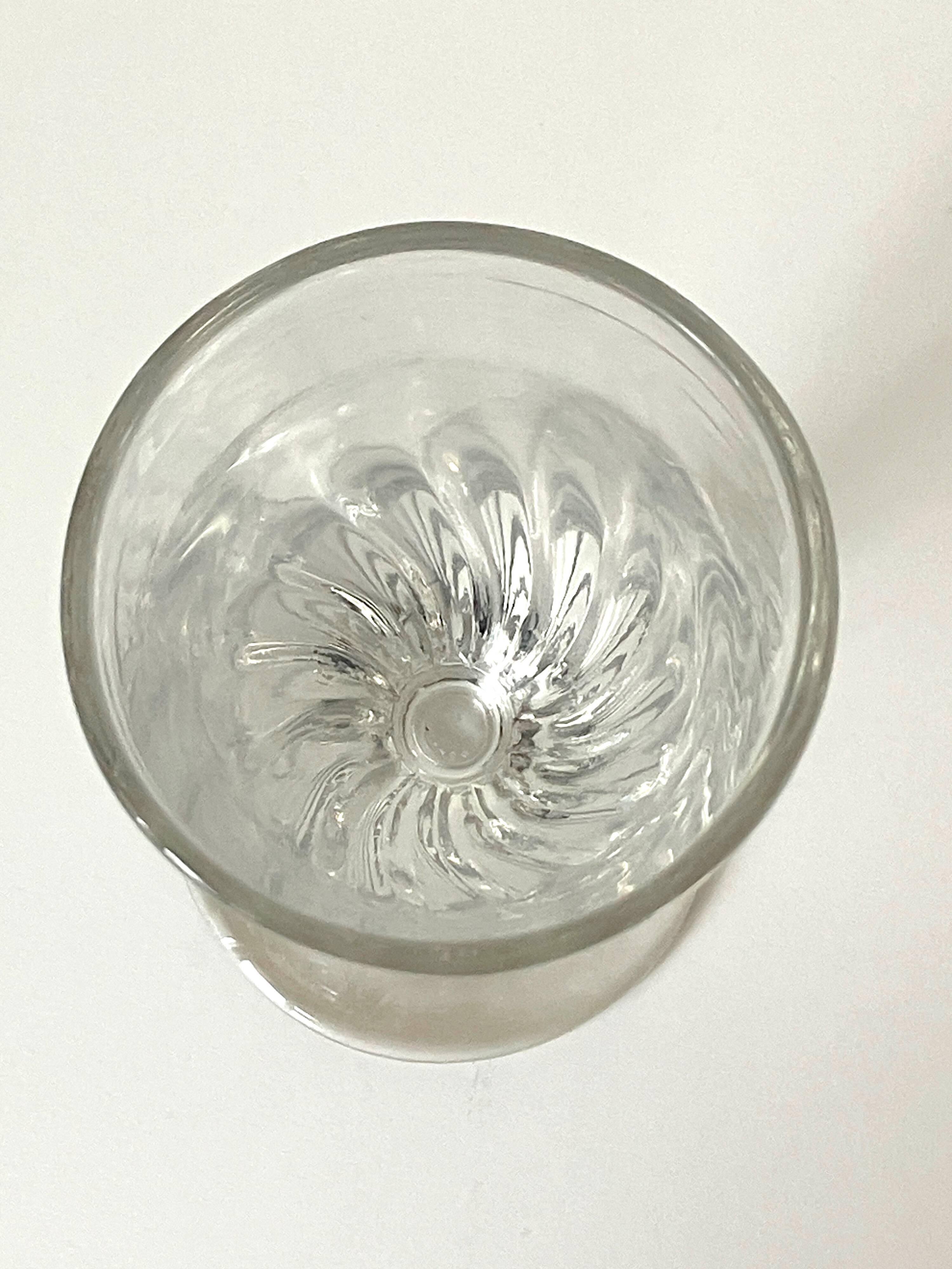 old absinthe stemmed glass, 1900, 19th century, mouth blown