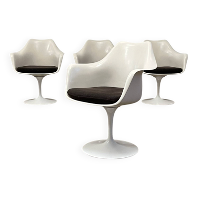 4 Fauteuils Tulip Eero Saarinen pour Knoll