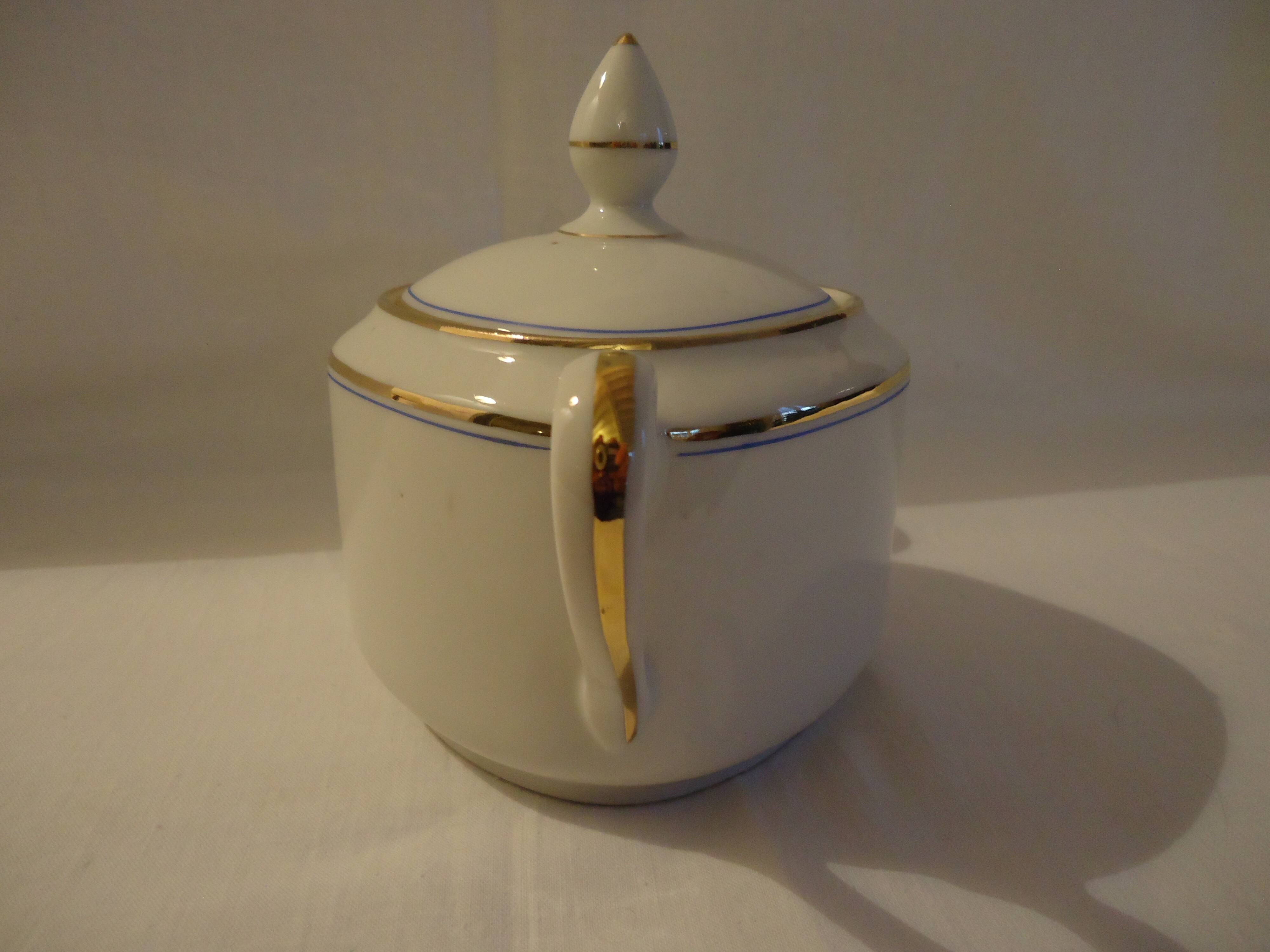 Limoges porcelain sugar bowl