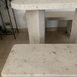 Set table and 2 stone benches from Lyon