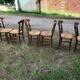Set de 6 chaises paillées Louis Philippe