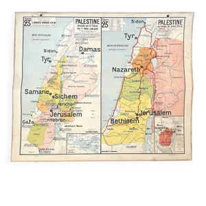 Ancienne carte scolaire - orient