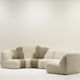 Playful sofa by Design studio Polster mit pep, Germany 80s.