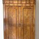 Antique Louis-Philippe style walnut veneer wardrobe – 2 doors