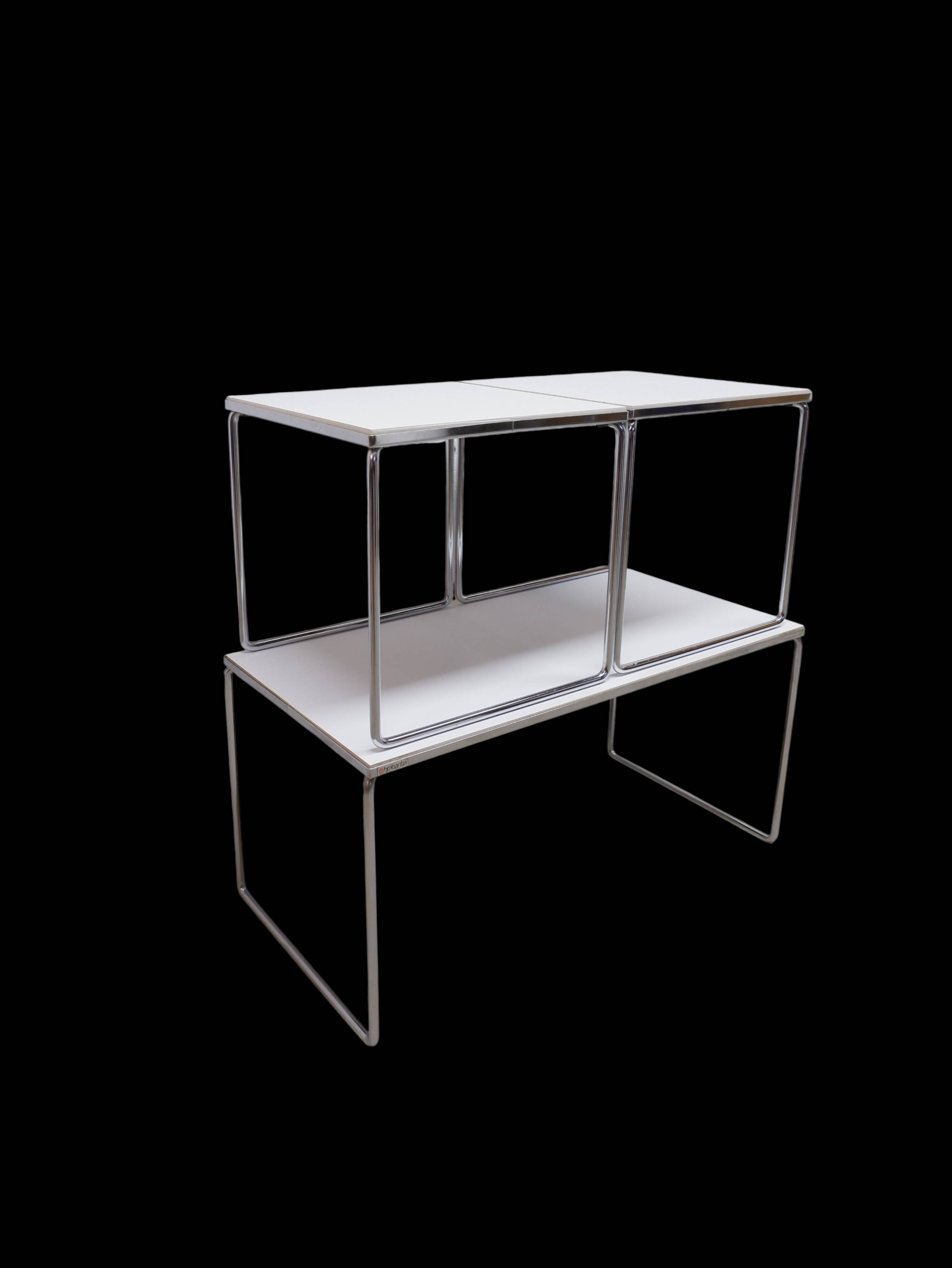 Set of 3 Brabantia side tables, 1960s Holland