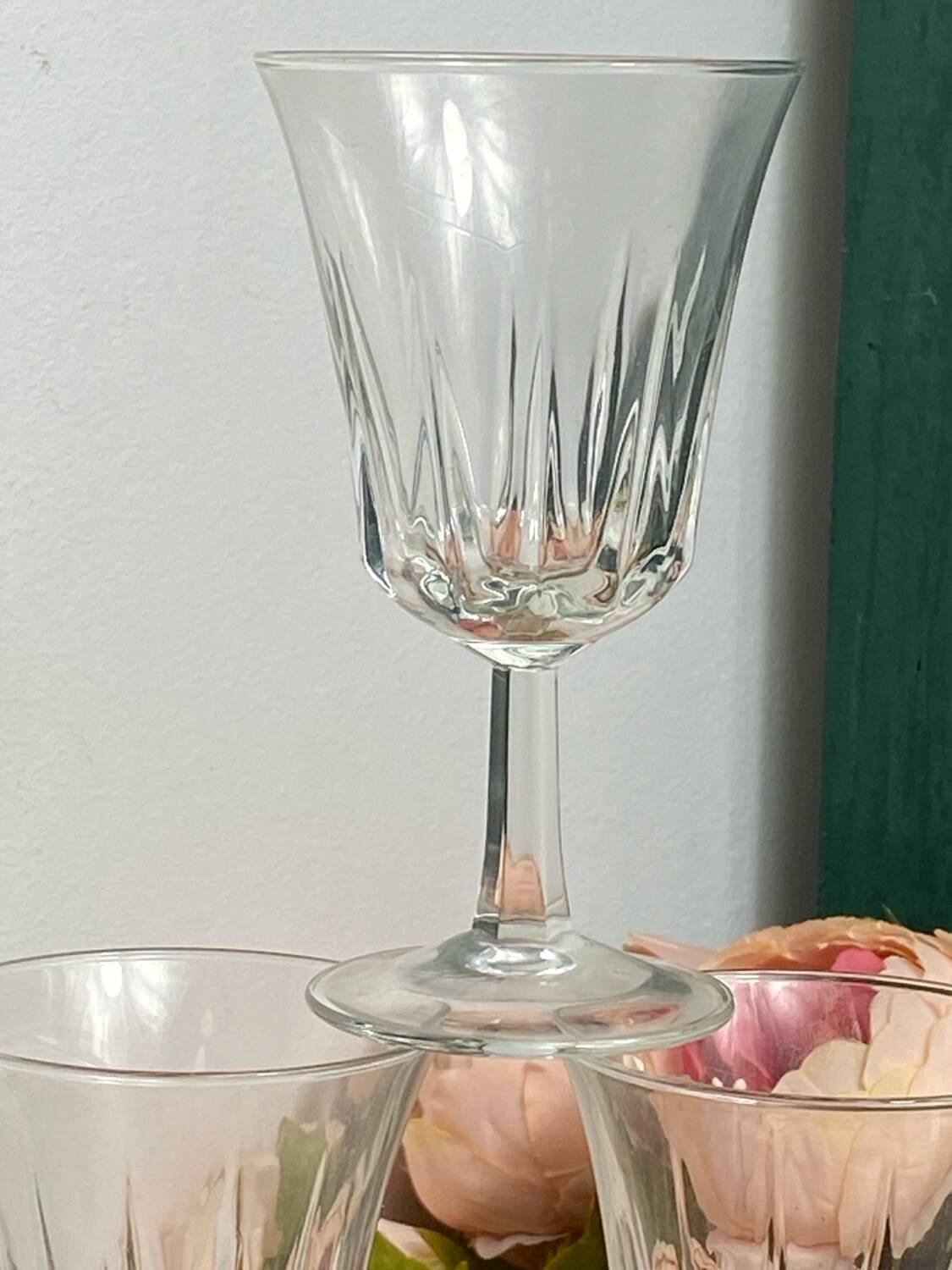Vintage stemmed glasses, Régence Luminarc