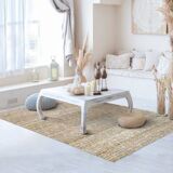Braided jute rug with diamond patterns 160x230 cm