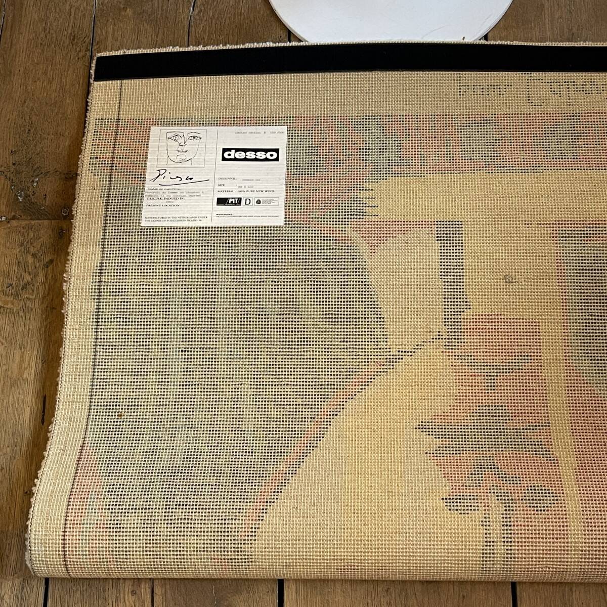 DESSO edition rug, PABLO PICASSO 'Portrait of a woman with a pompom hat'