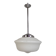 Art Deco pendant light with white glass shade, 1930s