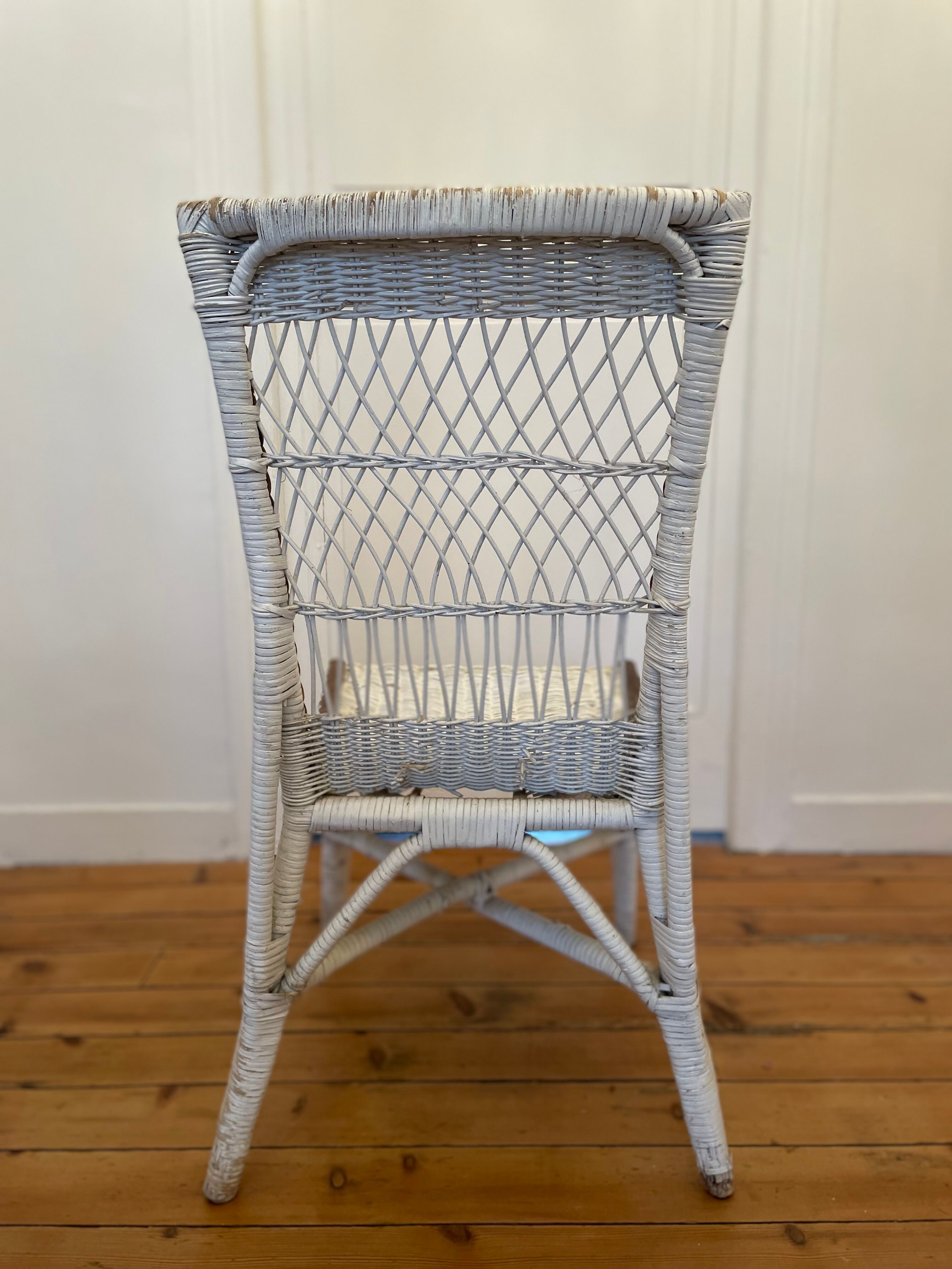 Old rattan chair