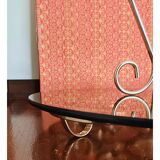 Orfèvrerie De Chambly France vintage Smoke Glass Inox Cheese Platter