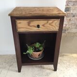 Vintage bedside tables legs compass