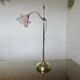 Art Nouveau jeweler's lamp in bronze and glass paste tulip