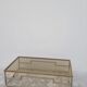 Rectangular coffee table in brass and chromed metal 1970 design